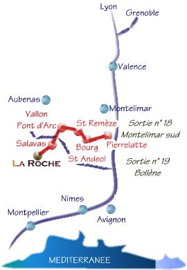 Plan accès La Roche